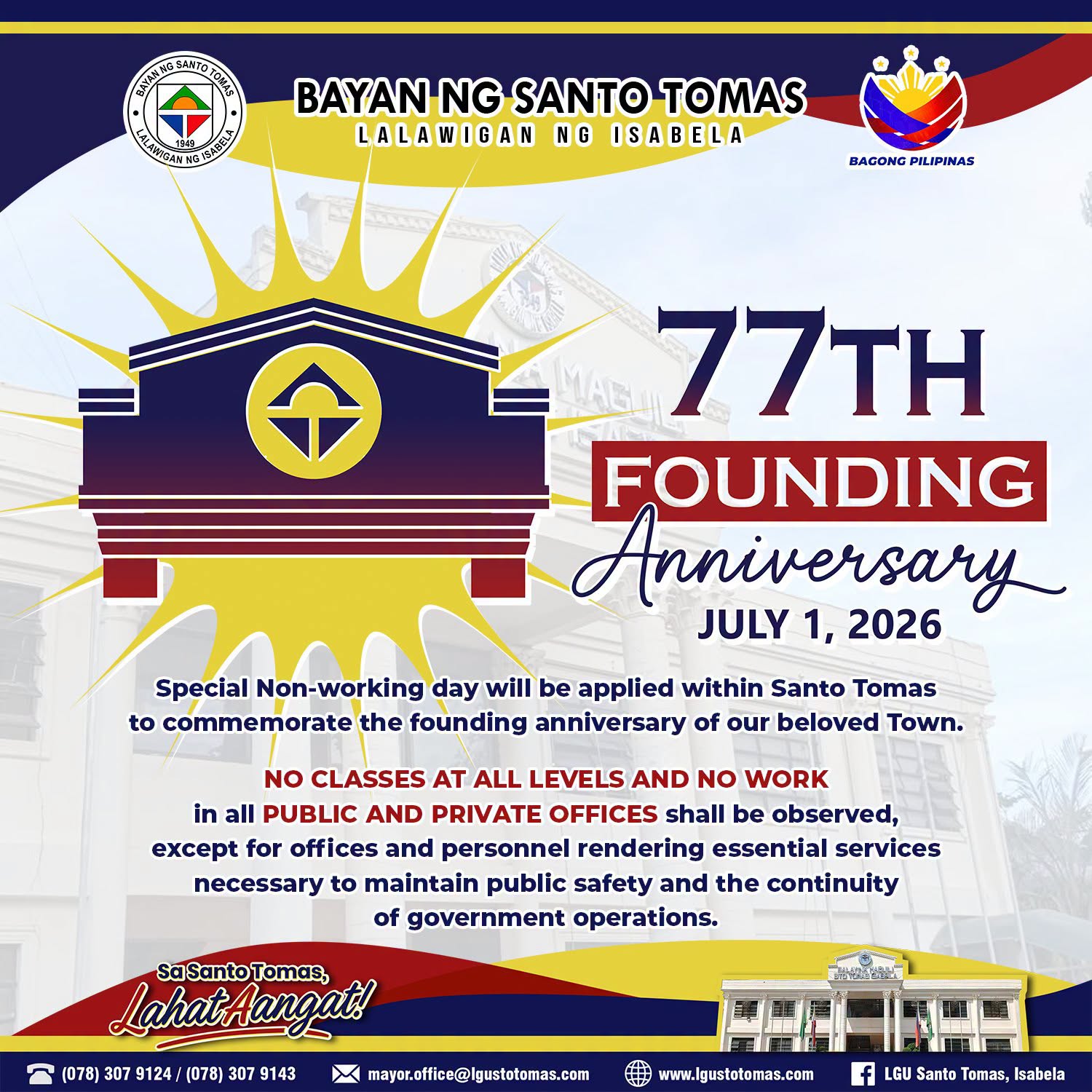 Founding Anniversary of the Municipality of Santo Tomas, Isabela