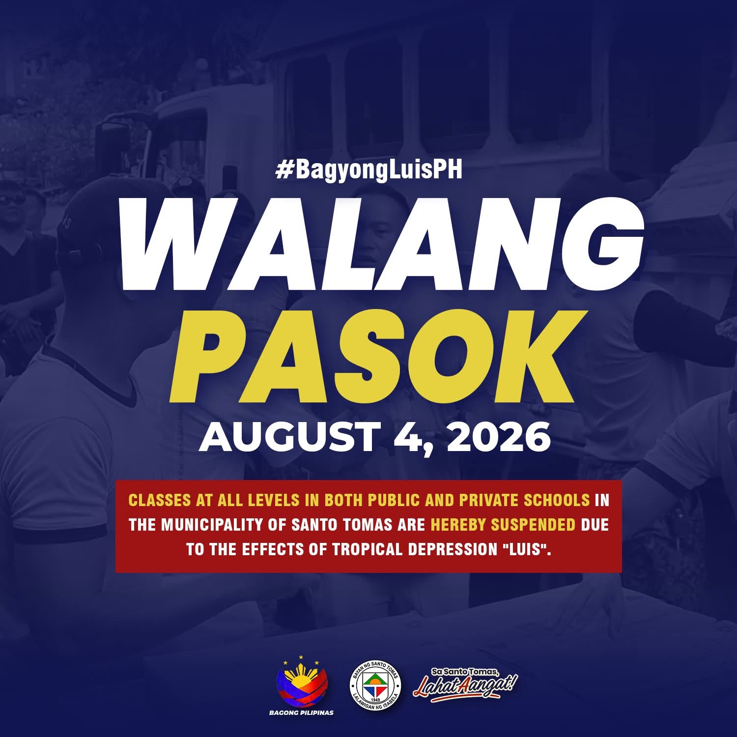 Declaration of Suspension of Classes at All Levels